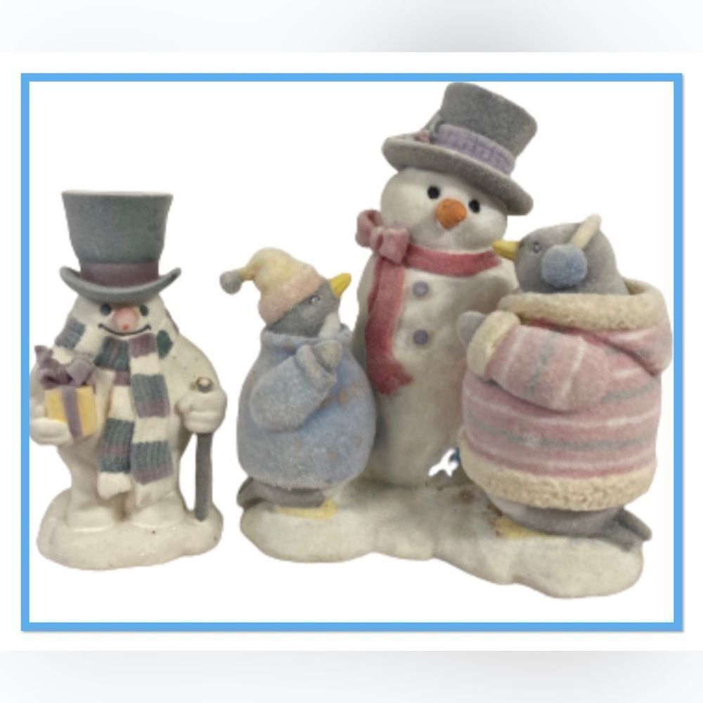 Judy Sparks Polar Pals Flocked Figurines